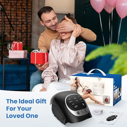 Knee Massager with Heat -[2025 Upgraded Version] Ideal Gift for Women,Men,Heating and Vibrating Pain Relief Knee Massager for Arthritis,Stretched Ligament,Joints and Muscles Injuries