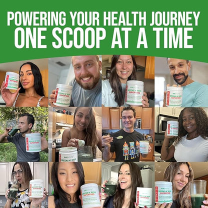 GOBIOTIX Super Greens and Reds Powder - Red and Green Superfood - Probiotic Supplement - Digestive Enzymes and Beet Root Powder - Organic Whole Foods Dietary Supplement (Mango, 3 Pack)