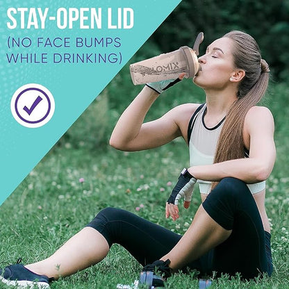 '-6 PACK- 28 oz Protein Shaker Bottle for Protein Mixes - 6x Wire Whisk | Leak Proof Shaker Cups for Protein Shakes | Protein Shaker Bottle Pack | Protein Shake Cup (Pastel Power Series)