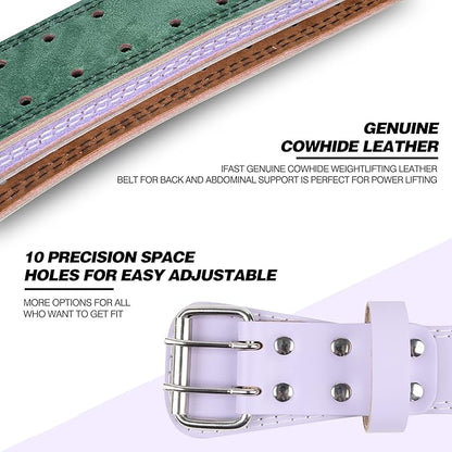 Leather Weight Lifting Belt 4 Inch