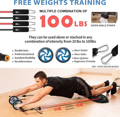 LALAHIGH Portable Home Gym System for Men and 20 Fitness