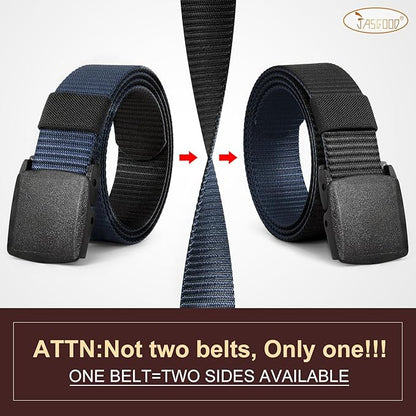 JASGOOD Nylon Canvas Breathable Military Tactical Men Waist Belt With Plastic Buckle