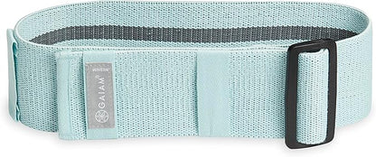 Gaiam Adjustable Hip Bands - 2-Pack Resistance Bands for Working Out, Buckle Adjustable Workout Bands with 4 Light and Medium Resistance Levels Target, Tone, and Strengthen Lower Body - 2 Pack