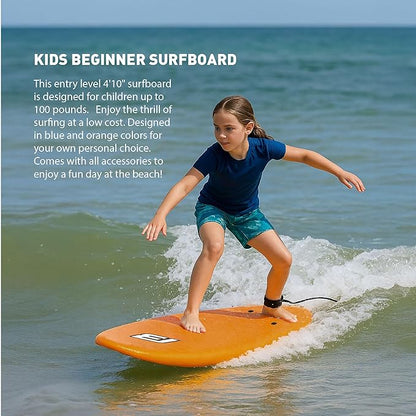 4'10" FUNBOARD Beginner Learning Softboard Surfboard Foam