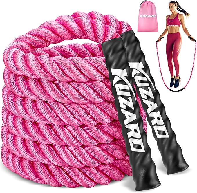 Jump Rope, Weighted Jump Rope for Women, Heavy Jump Ropes for Fitness, Home Gym Exercise Equipment, Adult Skipping Rope for Improve Strength, Weight Loss, Boxing Training,Total Body Workout Equipment