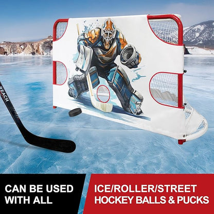 Hockey Shooting Target for Net - Hockey Net Goalie Target -Hockey Goal Targets for Practicing Shooting Accuracy - Hockey Training Equipment