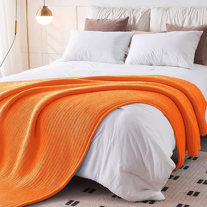 L'AGRATY Knitted Weighted Blanket - 60"x80" 20lbs Cooling Chunky Knit Heavy Blanket for Adults Braided Crochet Throw Thick Cable Yarn Knit Decorative No Beads Evenly Weighted Machine Washable