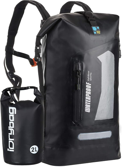 IDRYBAG Waterproof Backpack for Men 20L/30L/40L, Floating Dry Bag Kayak, Dry Backpack Hiking