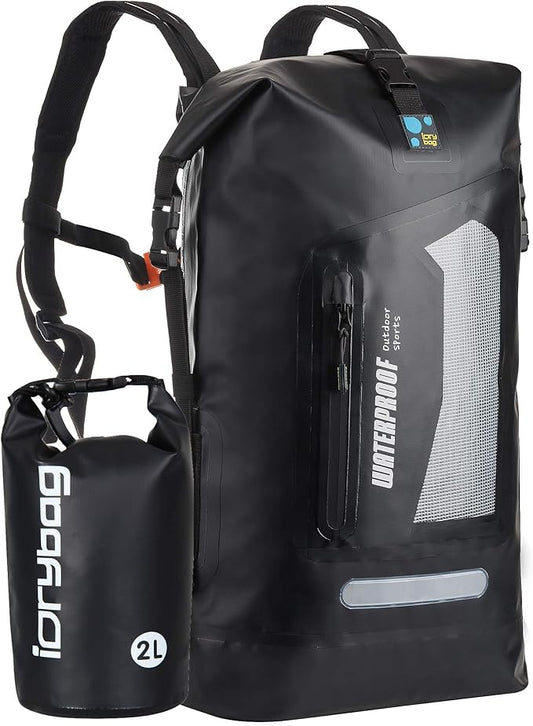IDRYBAG Waterproof Backpack for Men 20L/30L/40L, Floating Dry Bag Kayak, Dry Backpack Hiking