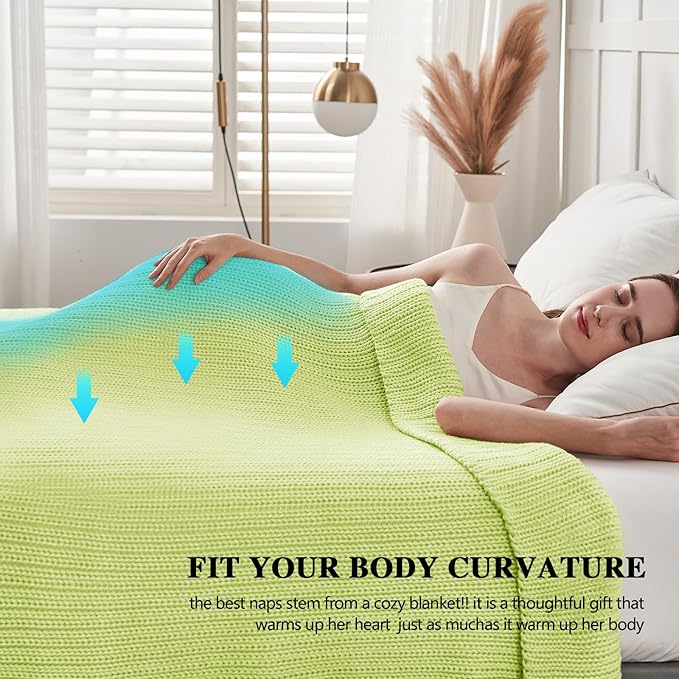 L'AGRATY Knitted Weighted Blanket - 60"x80" 15lbs Cooling Chunky Knit Heavy Blanket for Adults Braided Crochet Throw Thick Cable Yarn Knit Decorative No Beads Evenly Weighted Machine Washable