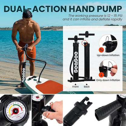 Inflatable Stand Up Paddle Board with Sup Board Accessories, Durable, Lightweight,Wide Stable Design,Wide Non-Slip Deck, Non-Slip Comfort Deck Pink Paddle Board for Women & Girls