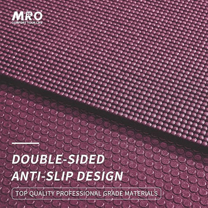 MRO Extra Large Yoga Mat, 12'x6'/9'x6'/7'x5'/6'x4' (9MM) Extra Wide and Thick Exercise Mats for Home Gym Workout, Non-Slip, Soft for Women and Men Fitness, Ideal for Barefoot Yoga, Pilates, stretching