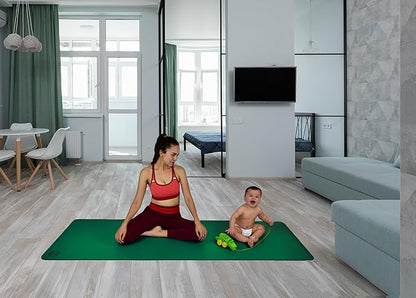 Tatago Hot Yoga Mat Non Slip-Professional Grade Natural Rubber Yoga Mat, Pliates Mat, Stretching Mat or exercise mats for home workout. Nonslip for Hot and Sweaty Classes. Includes Yoga Strap for Carrying and Stretching too.