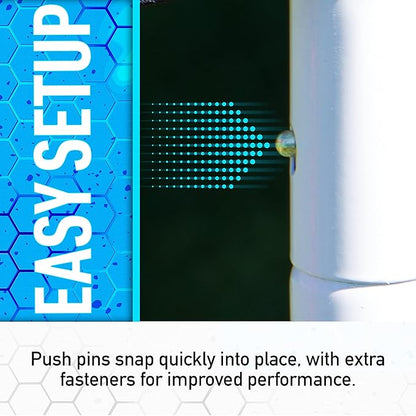 Franklin Sports Soccer Rebounder - Tournament Steel Rebounding Net - Perfect for Backyard Practice and Training - 12' x 6' & 6' x 4'