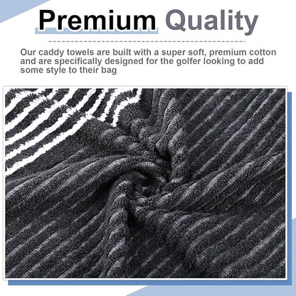 Mixweer Caddy Golf Towel 22" x 42" Large Caddy Towel Camping Sport Towels Cotton Soft Towels for Man Golf Lovers