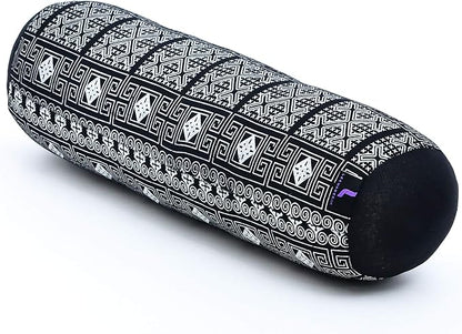 Leewadee Small Yoga Bolster – Shape-Retaining Cervical Neck Roll, Tube Pillow for Comfortable Reading, Kapok Filling, 22 x 6 x 6 inches