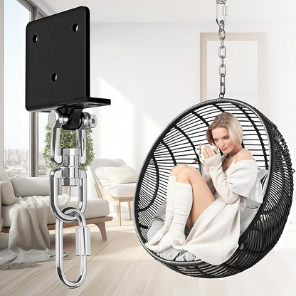 Heavy Bag Hanger for Heavy Bag Beam Mount 360° Rotation Boxing Bag Ceiling Mount I-Beam Punching Bag Hanger Beam Mount Hooks Fit Hanging Punching Bags and Swings (700 LB Capacity)