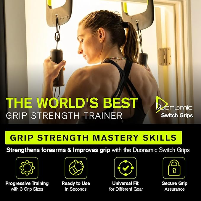 Duonamic Eleviia: Portable Doorway Pull-Up Bar – Lightweight, Travel-Ready, 250 lb Capacity