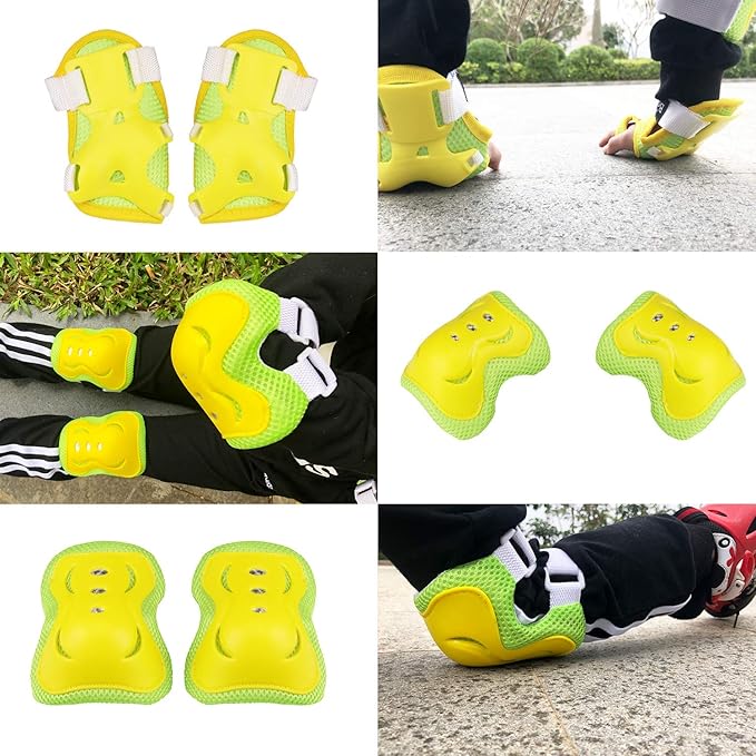 BOSONER Kids/Youth Knee Pad Elbow Pads Guards Protective Gear Set for Roller Skates Cycling BMX Bike Skateboard Inline Skatings Scooter Riding Sports