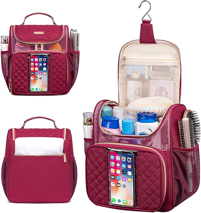 Large Toiletry Bag for Women Men,Portable Shower Caddy For College Dorms,Gym Shower Bag for Women, Quick Dry Hanging Toiletry Bag Bathroom Accessories Bag for Traveling, Camping Essentials