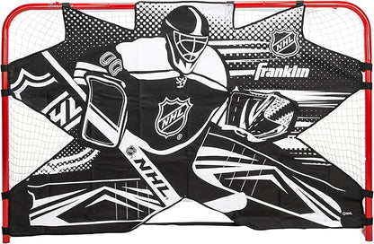 Franklin Sports NHL Street Hockey Goalie Shooting Target - Shooter Tutor Hockey Goal Practice Target - Street Hockey Net Goalie Target - Easy Attach Targe