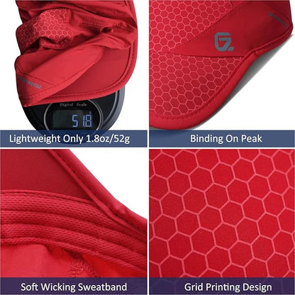 GADIEMKENSD Stretch Running Hat with Soft Brim, Quick Dry, Unstructured, Unisex-Adult