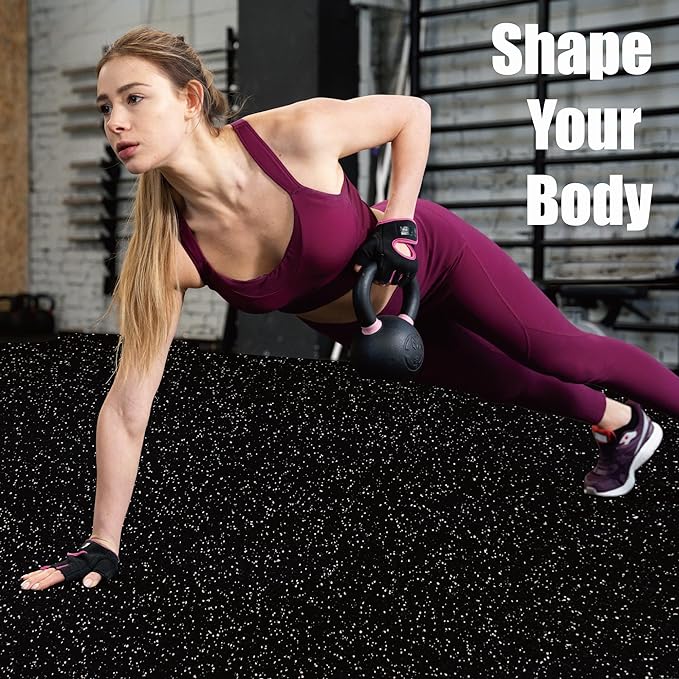 0.56 Inch Thick 48 Sq Ft Gym Flooring 12 Tiles
