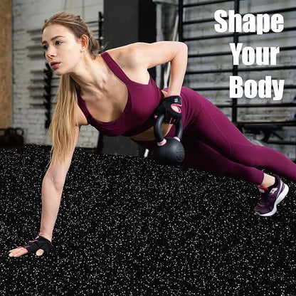 0.56 Inch Thick 48 Sq Ft Gym Flooring 12 Tiles