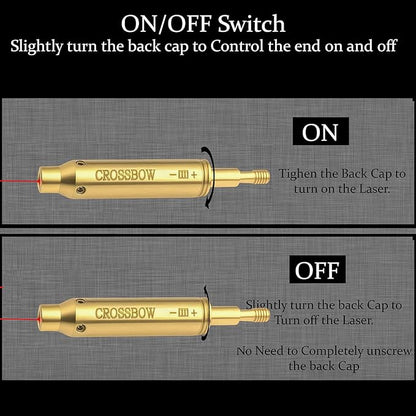 GOTICAL Archery Crossbow Bow Arrow Red Laser Sighting Tool Boresighter Bore Sight