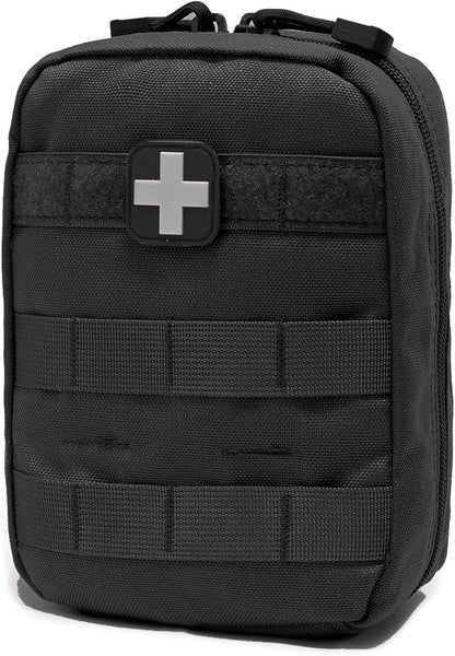 EMT Pouch MOLLE Ifak Pouch Tactical MOLLE Medical First Aid Kit Utility Pouch Carlebben (with Medical Supplies)