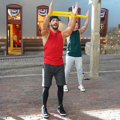 Beachbody Resistance Bands for Booty and Thigh Workouts, Unisex Strength Workout Exercise Loops for Women & Men, Light, Medium & Heavy Resistance Levels, 12 Inch, 3 Pack