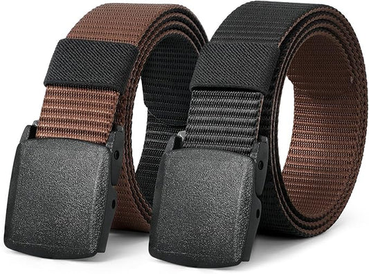 JASGOOD Nylon Canvas Breathable Military Tactical Men Waist Belt With Plastic Buckle