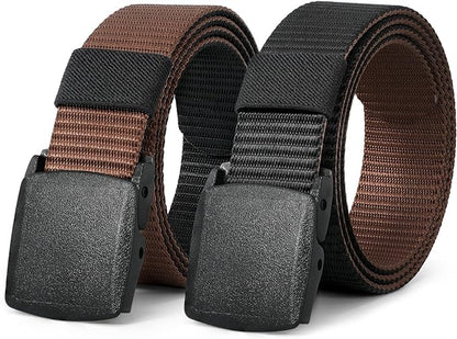 JASGOOD Nylon Canvas Breathable Military Tactical Men Waist Belt With Plastic Buckle