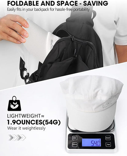 GXCROR Performance Baseball Cap for Men & Women - UPF 50+ Running Hat, Lightweight Quick-Dry Sports Hat for Golf, Hiking, Gym