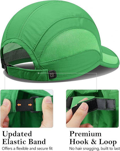 GADIEMKENSD Quick Dry Run Hat Cooling Breathable Mesh