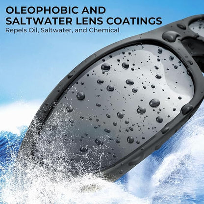 KastKing Hiwassee Polarized Sport Sunglasses for Men and Women, Wrap Sunglasses for Fishing Cycling and Running,UV Protection