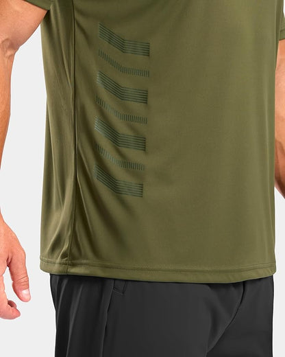 G Gradual Men's Workout Shirts Quick Dry Athletic Running T-Shirts Lightweight Moisture Wicking Short Sleeve Sports Gym Tops