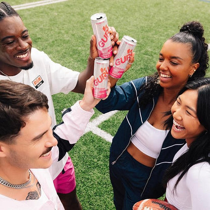 GURU ZERO SUGAR Wild Ruby Red Organic Energy Drinks, Clean Energy Drink with Plant Based Natural Caffeine from Green Tea, Coconut Water, Prebiotic, Zero Added sugars, Gluten Free and Vegan, Pre Workout, Healthy Drinks, 12oz (Pack of 24)