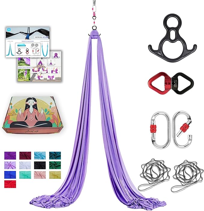 Aerial Silks 11 Yards Aerial Silks For Home Aerial Yoga Swing Aerial Yoga Hammock Swing Aerial Silk For Gymnastics