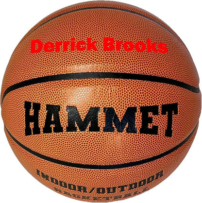 HAMMET Personalized Basketball - Customized Indoor and Outdoor Basketball with Your Name or Text - Ideal Gift for Son, Daughter, Boy or Girl