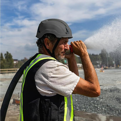 GE Safety Helmet: ANSI Type 2 Class G & E, Advanced Impact Technology, Ultra Comfortable Memory Foam, Heat Stress Reduction, Compatible with Accessories, Adjustable Size OSHA Approved