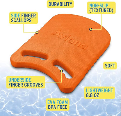 Junior Kickboard Buoy for Youth Children & Toddlers Swimming Aid & Exercise Training Board for Kids to Learn to Swim with Kick Boards in Pool BPA Free