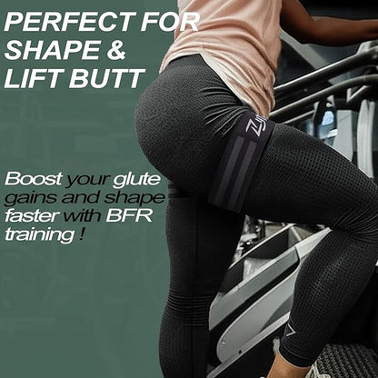 BFR Occlusion Bands for Women Legs Glutes Hip Building, Comfortable Elastic Booty Bands for Blood Flow Training Workouts Fast to Lift Your Butt,Squat,Thigh,Fitness