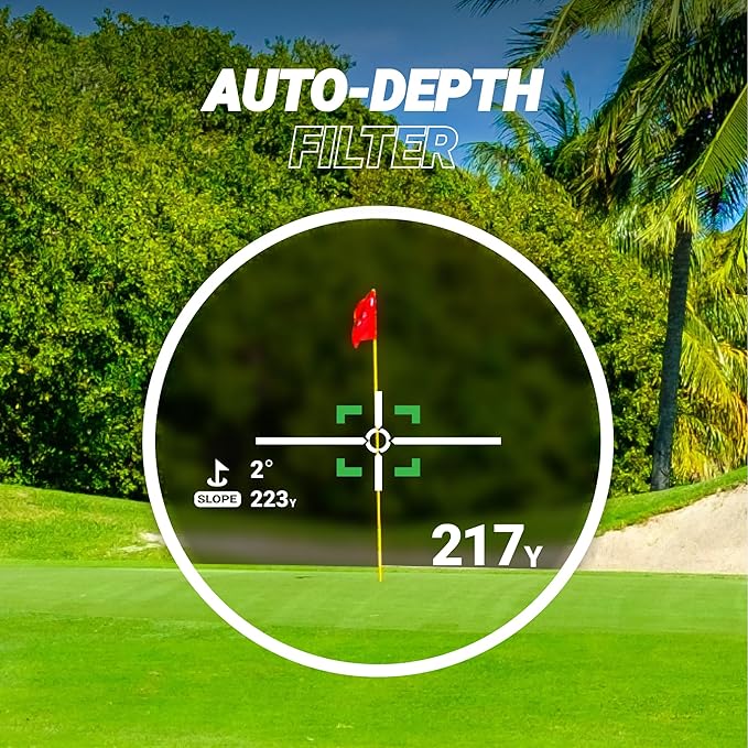 Blue Tees Golf Series 4 ULTRA Golf Rangefinder with Slope Switch, 1200 Yards, OLED Display 6X Magnification Laser Rangefinder, Slope Measurement, Magnetic Strip, Flag Pole Locking with Pulse Vibration