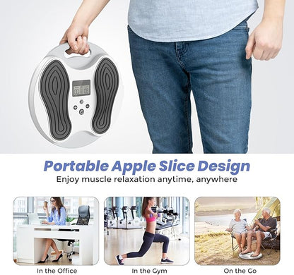 EMS Foot Massager for Neuropathy Relief, TENS Foot Nerve Circulation Stimulator for Pain Relief, Muscle Stimulator with 4 Body Pads, Relieves Swelling, Cramps, Plantar Fasciitis