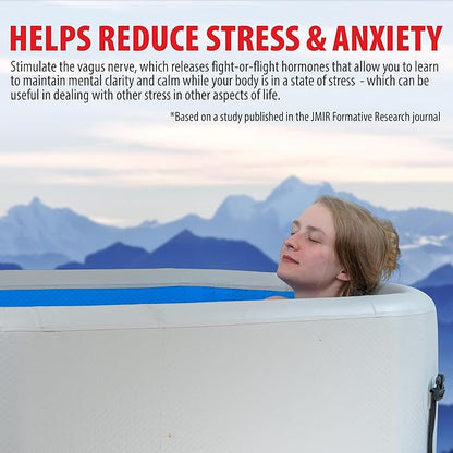 Glacier Ice Bathtub with Chiller. 1 HP Chiller with Tub Included (Gray, 1 HP)