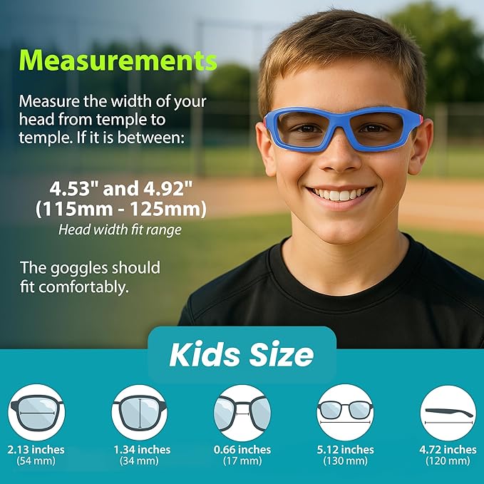 BLUE CUT Sports Protection Goggles, Photochromic Lenses Safety Glasses for Basketball, Pickleball and Outdoor Sports