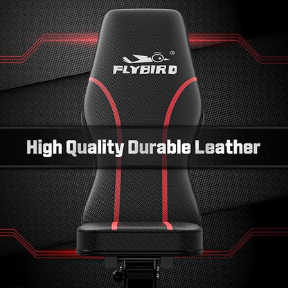 FLYBIRD Adjustable Bench,Utility Weight Bench for Full Body Workout- Multi-Purpose Foldable Incline Bench (Black)