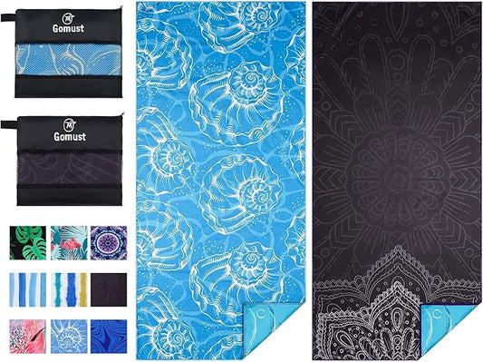 2 Pack Lightweight Thin Beach Towel Oversized 71"x32"