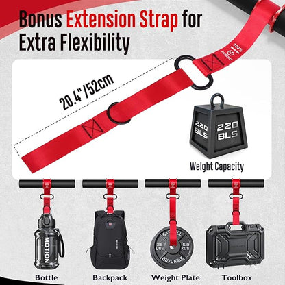 FitBeast Forearm Strengthener & Wrist Roller Forearm Exerciser - Adjustable Forearm Strength Trainer with Thickened Anti-Slip Grip Handles, Ideal for Boosting Grip Strength & Muscle Building